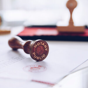 Notary,Stamp,On,A,Valid,Document.